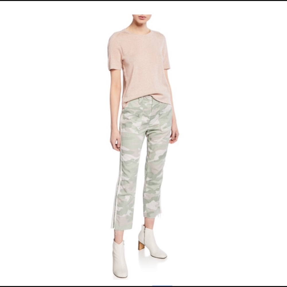 NWT Mother Shaker crop camo jeans pants size 25
